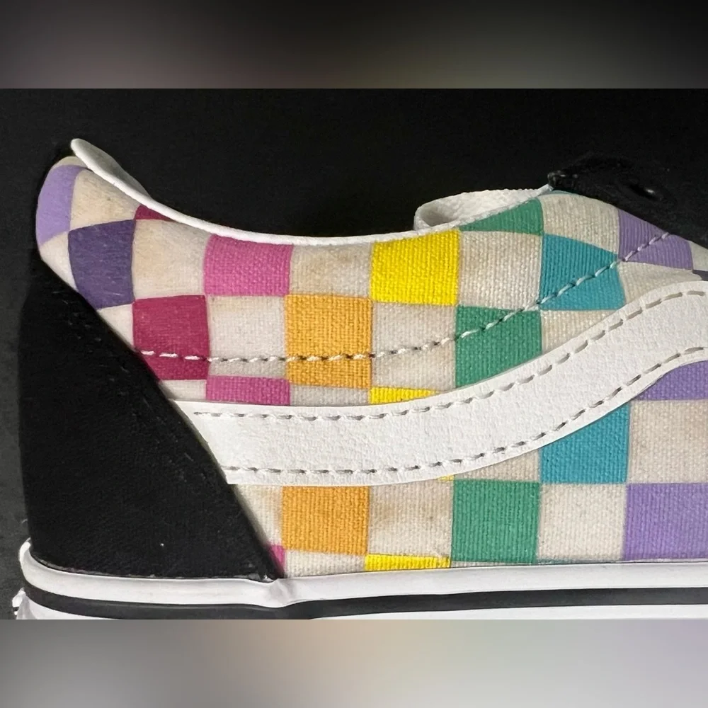 Vans Old Skool Rainbow Checkerboard Sneakers Shoes Casual Skater Colorful Pride